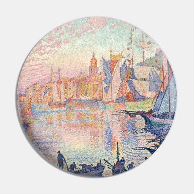 The Port of Saint-Tropez by Paul Signac Pin by Classic Art Stall