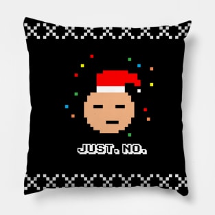 Grumpy Santa Christmas Party Pillow