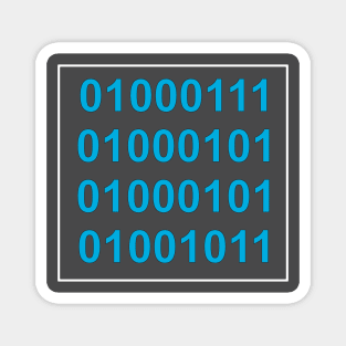 Geek in Binary Magnet