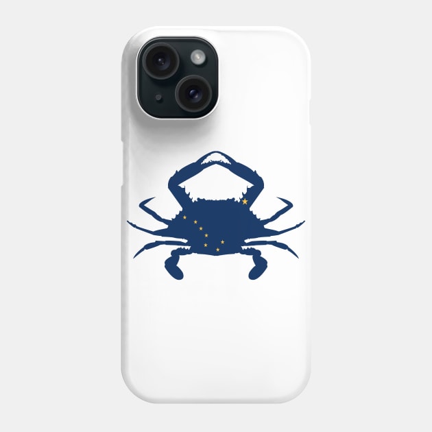 Alaska Crab Flag Phone Case by Wickedcartoons