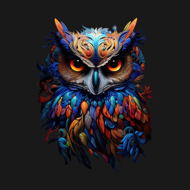 Psychodelic Owl by ZombieTeesEtc