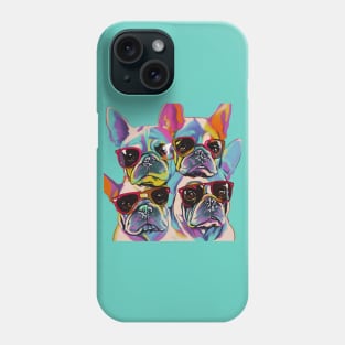 Colorful Cool Dog French Bulldog Vibes! Phone Case