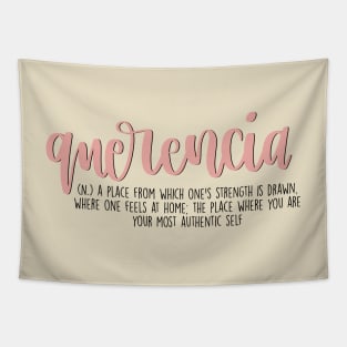 Querencia Aesthetic Word Definition Tapestry