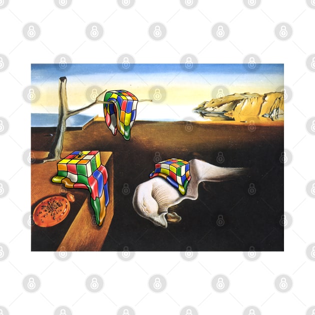 Melted Cubes - Salvador Dali - Melting Rubik's Cube Design for people who know How to Solve a Rubik's Cube by Cool Cube Merch