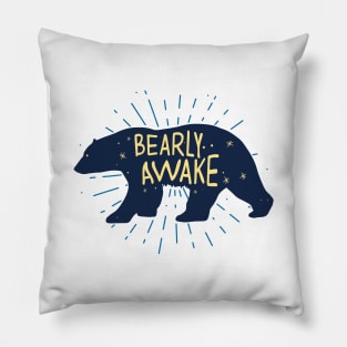 Bearly Awake Pillow