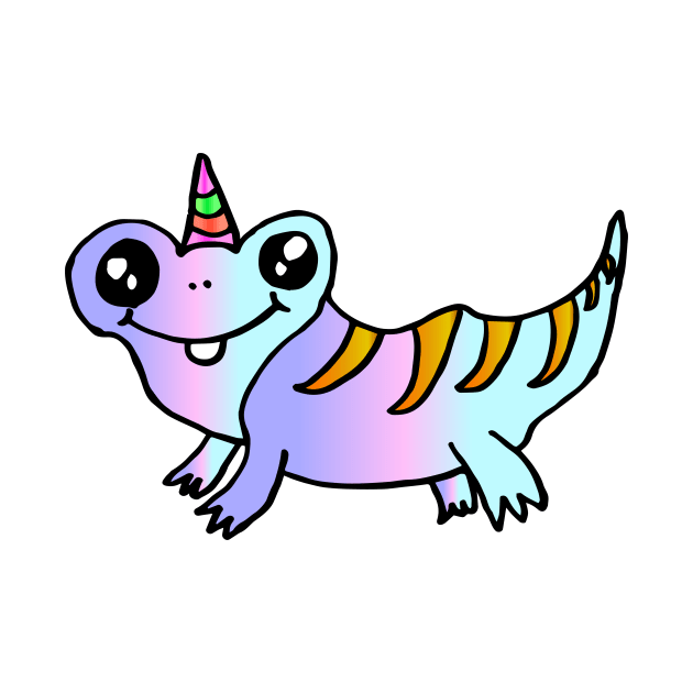 A unicorn salamander by Shadowbyte91