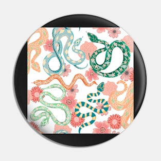 Floral snakes Pin