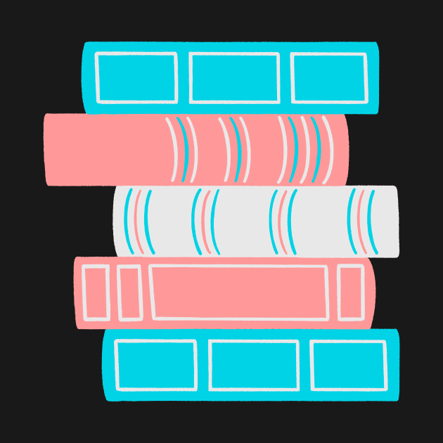 Trans Book Pride Stack by Made Adventurous