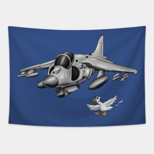 Navy Harrier Jump Jet Tapestry