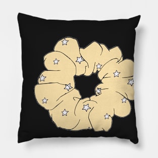 Yellow Stars Scrunchie Pillow