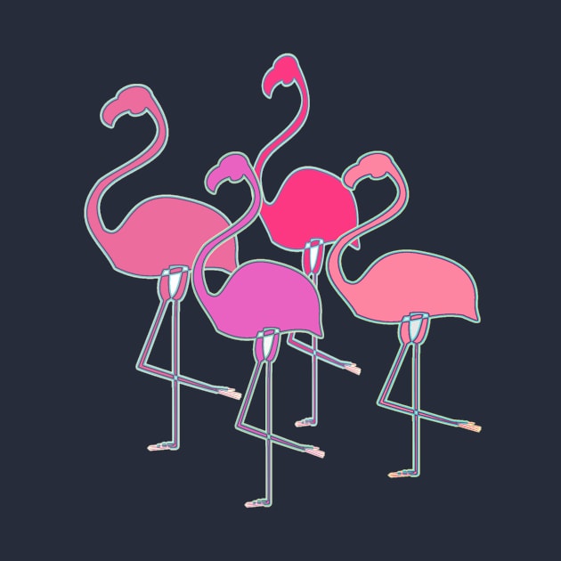 Can't Stop Flamingos-a-Go-Go by cnamejj