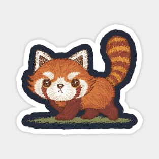 Red panda walking Magnet