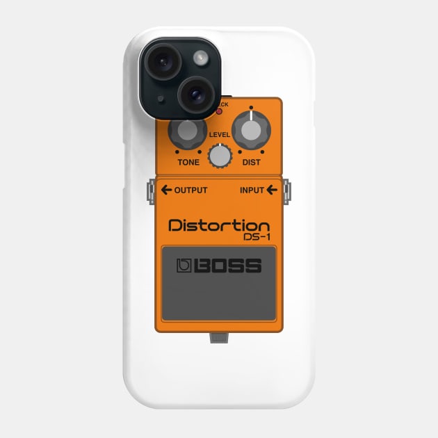 Boss DS-1 Distortion Guitar Effect Pedal Phone Case by conform