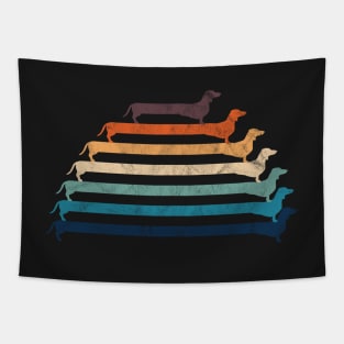 Dachshund Wiener Dog Vintage Sunset Tapestry