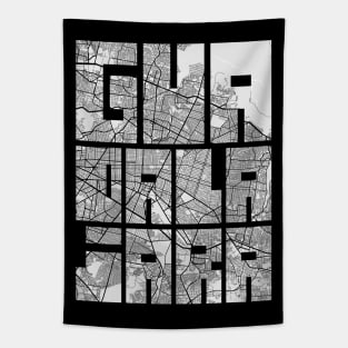 Guadalajara, Mexico City Map Typography - Light Tapestry