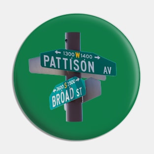 Broad and Pattison Sign Pin