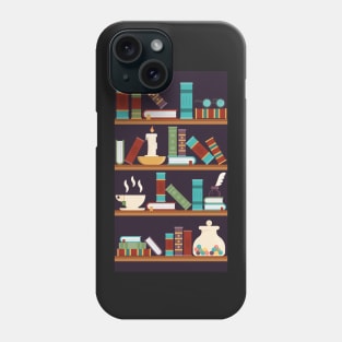 Mystical Bookshelf Phone Case