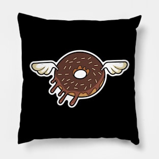 donut creatures with wings Pillow