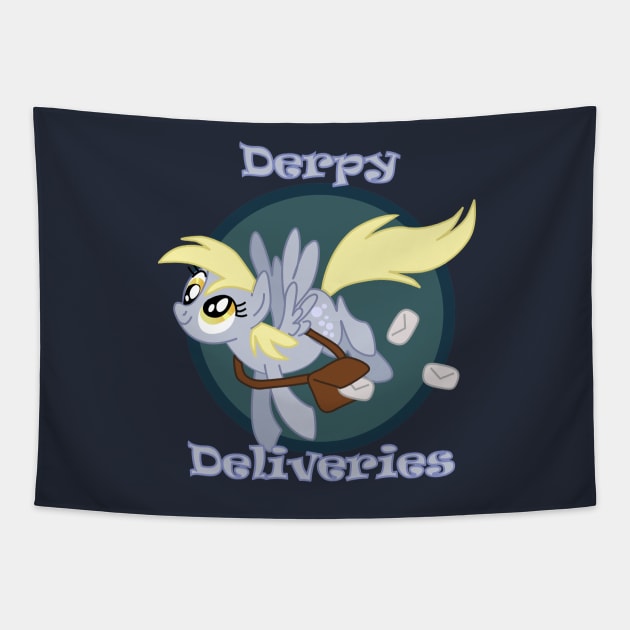 Derpy Deliveries Tapestry by Madisya