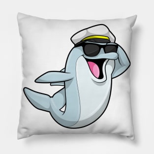 Dolphin as Policeman with Police hat Pillow