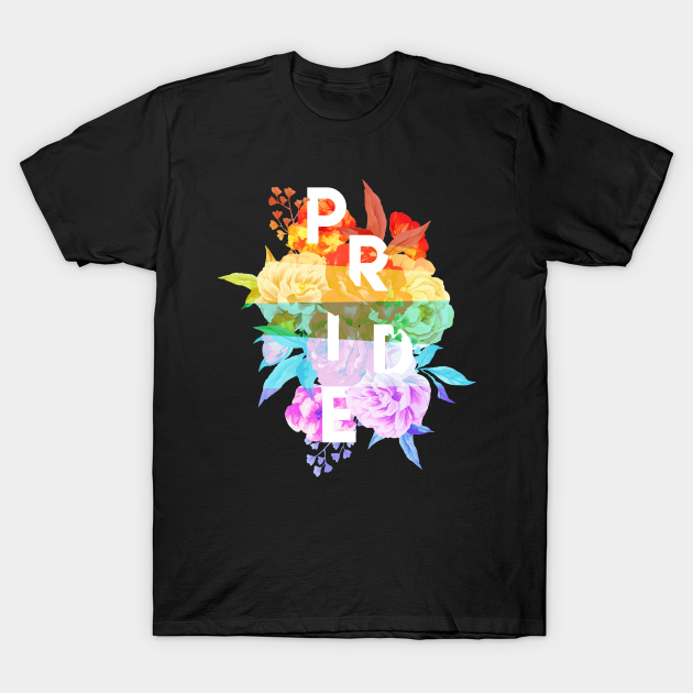 Floral Pride - Lgbt - T-Shirt
