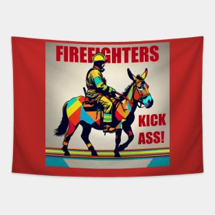 Firefighters Kick Ass! Tapestry