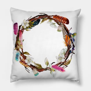 Boho Wreath Pillow