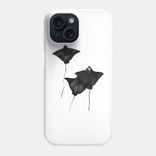 Spotted Eagle Rays Grunge Aesthetic Phone Case