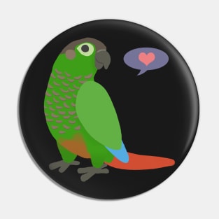 Green Cheek Conure Pin