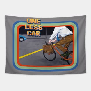 Contemporary Daily Life: One Less Car Tapestry