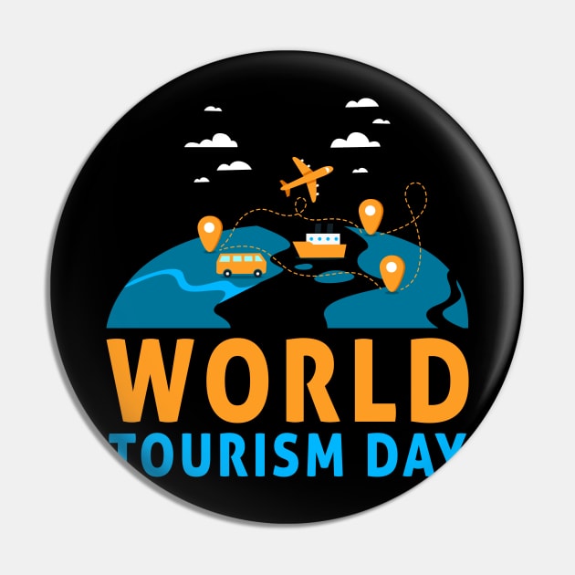 World Tourism Day Travel Across The Continent & See World Pin by mangobanana