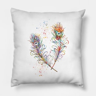 Peacock Feathers Pillow