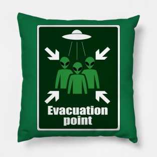 Alien Evacuation Point Pillow