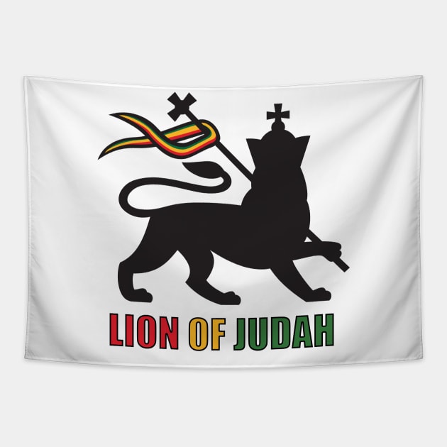 Rasta, Lion of Judah, Rastafarian, Jamaican Tapestry by johnnie2749