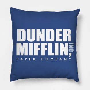 Dunder Miffin Paper Company Blue Pillow