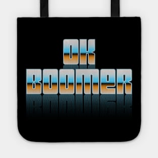 Ok Boomer Retro 1970s Vintage Type Tote