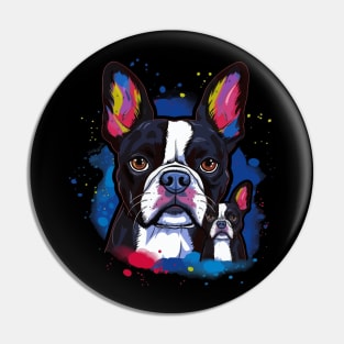 Boston Terrier Fathers Day Pin