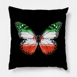 Iranian Cat Flag  Butterfly - Gift for Iranian Cat From Iran Pillow