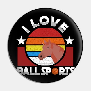 I love ballsports Pin