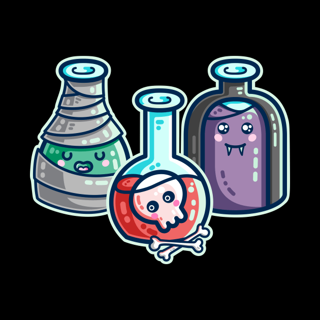 Halloween Costume Potion Bottles by freeves