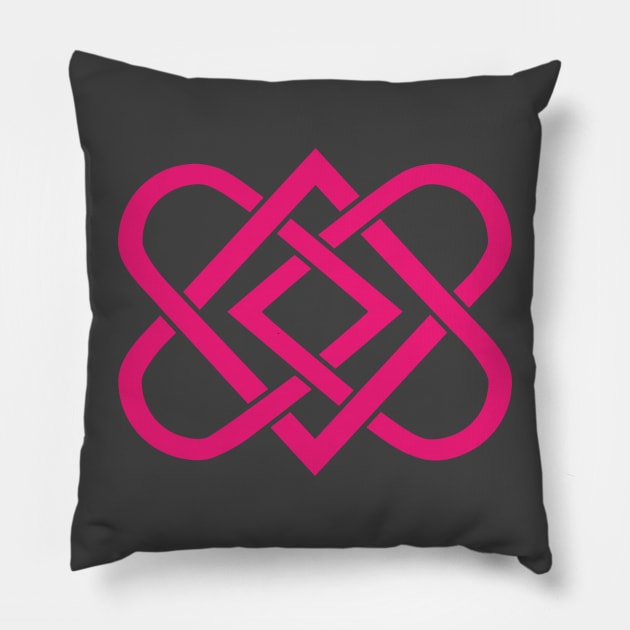 Celtic Knot Heart - Valentines Day Pillow by skauff