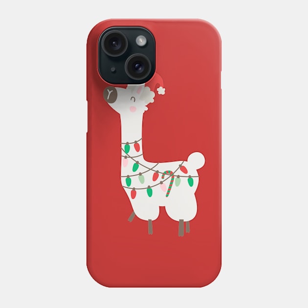 Christmas llama Phone Case by melomania