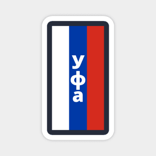 Ufa City in Russian Flag Vertical Magnet