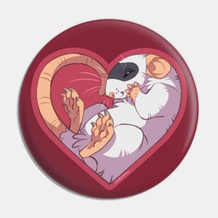 Heart Rat: Masked Black Pin