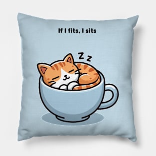 Cat in a cup Pillow