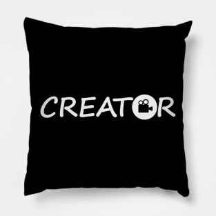 Creator creating one word design Pillow