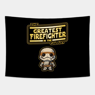 Firefighter mascot Tapestry