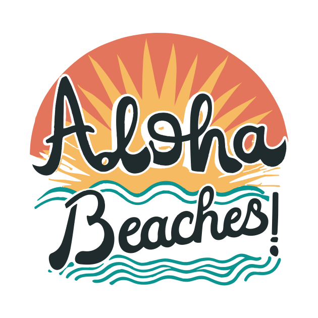 Sunset Aloha T-Shirt | Vintage Hawaii Style Shirt | Beach Vibes Top | Relaxed Summer Wear | Perfect Island Travel Gift by Indigo Lake