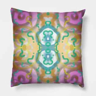 Eternal Questions - Magenta Pattern Pillow