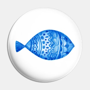 Blue fish Pin